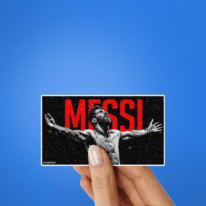 Footballer Arms Outstretched Glitter Sticker - Glitter Stickers | STICK IT UP