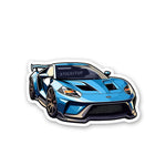 Ford GT Sticker waterproof vinyl decal for laptop, bike, car & bottle