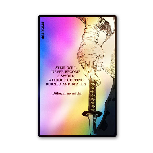 Forged By Fire Holographic Stickers - STICK IT UP