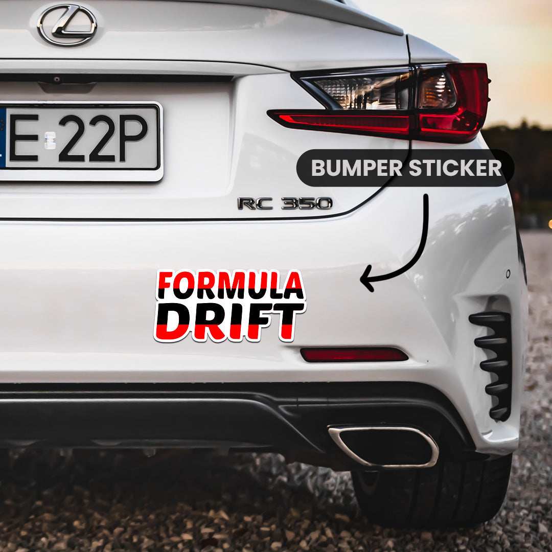 Formula Drift Bumper Sticker waterproof vinyl decal for laptop, bike, car & bottle