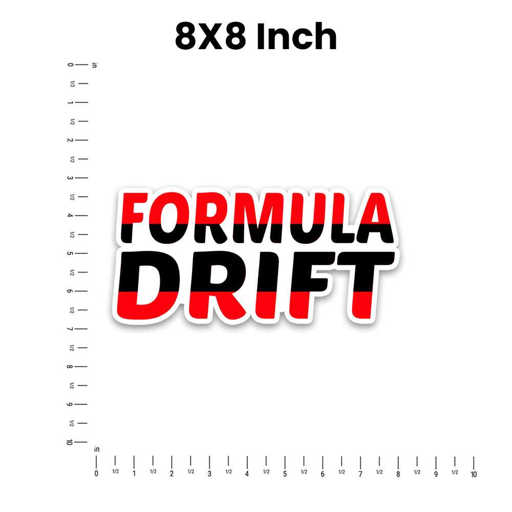 Formula Drift Bumper Sticker waterproof vinyl decal for laptop, bike, car & bottle