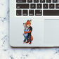 Fox and Bunny Hug Glitter Sticker - Glitter Stickers | STICK IT UP