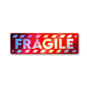 Fragile 1.0 Holographic Stickers - Holographic stickers | STICK IT UP