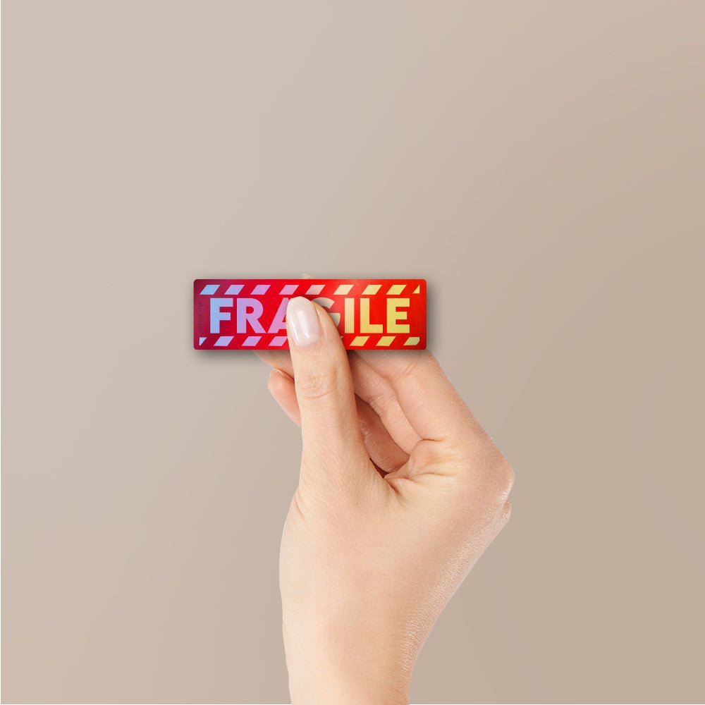 Fragile 1.0 Holographic Stickers - Holographic stickers | STICK IT UP