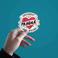 Fragile Handle With Care Sticker waterproof vinyl decal for laptop, bike, car & bottle