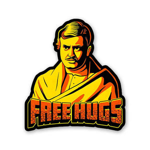 Free Hugs 0.1 Sticker waterproof vinyl decal for laptop, bike, car & bottle