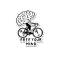 Free Your Mind Sticker waterproof vinyl decal for laptop, bike, car & bottle