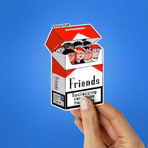 Friends Socializing Sticker waterproof vinyl decal for laptop, bike, car & bottle