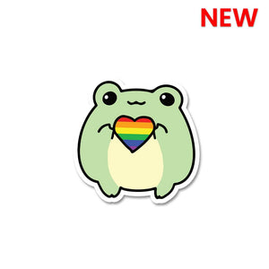 FROG Sticker waterproof vinyl decal for laptop, bike, car & bottle