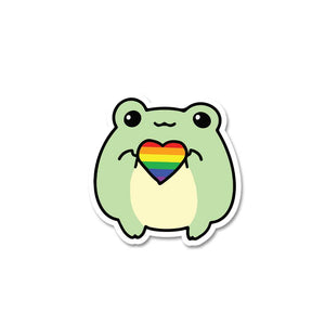 FROG Sticker waterproof vinyl decal for laptop, bike, car & bottle