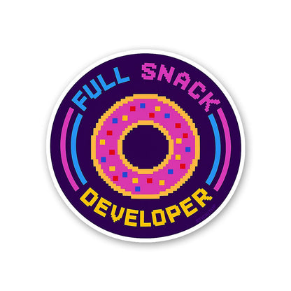 Full Snack Developer Sticker - Stickers | STICK IT UP