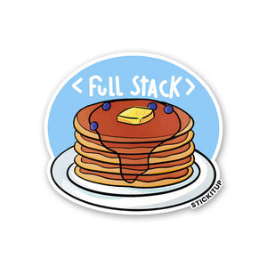 Full Stack Sticker waterproof vinyl decal for laptop, bike, car & bottle