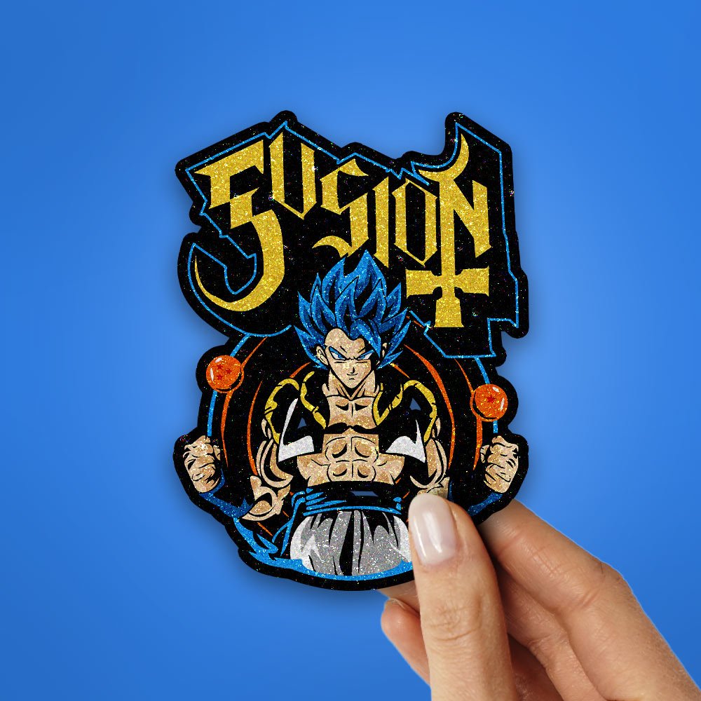 Fusion Glitter Sticker waterproof vinyl decal for laptop, bike, car & bottle