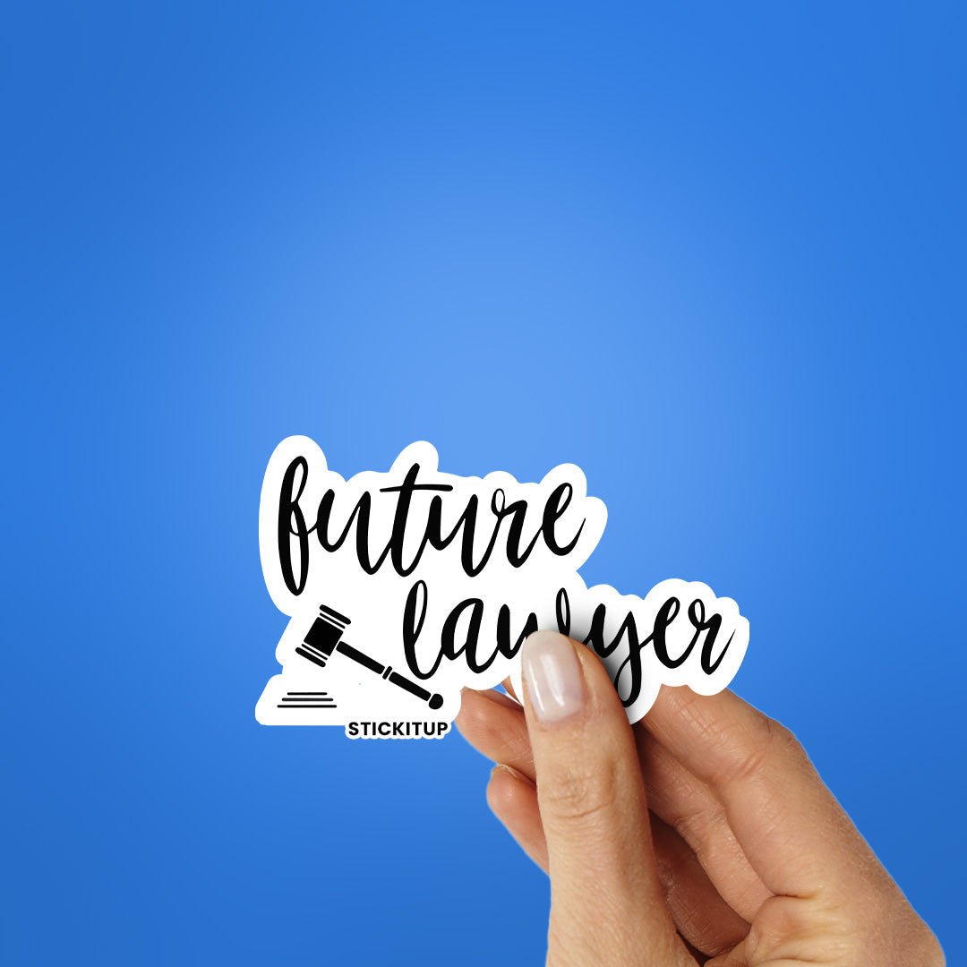Future lawyer Sticker waterproof vinyl decal for laptop, bike, car & bottle