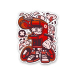 Game lover Sticker waterproof vinyl decal for laptop, bike, car & bottle