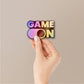 Game on Bold Holographic Stickers