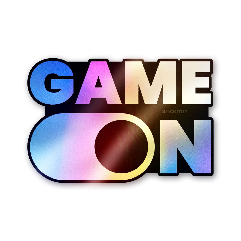 Game on Bold Holographic Stickers - Holographic stickers | STICK IT UP