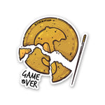 Game Over Sticker waterproof vinyl decal for laptop, bike, car & bottle