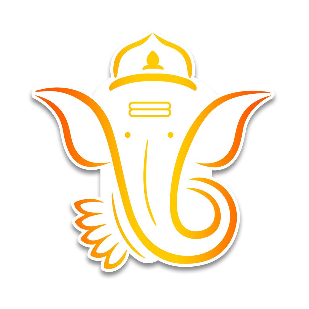 Ganesha 2.0 Bumper Sticker waterproof vinyl decal for laptop, bike, car & bottle