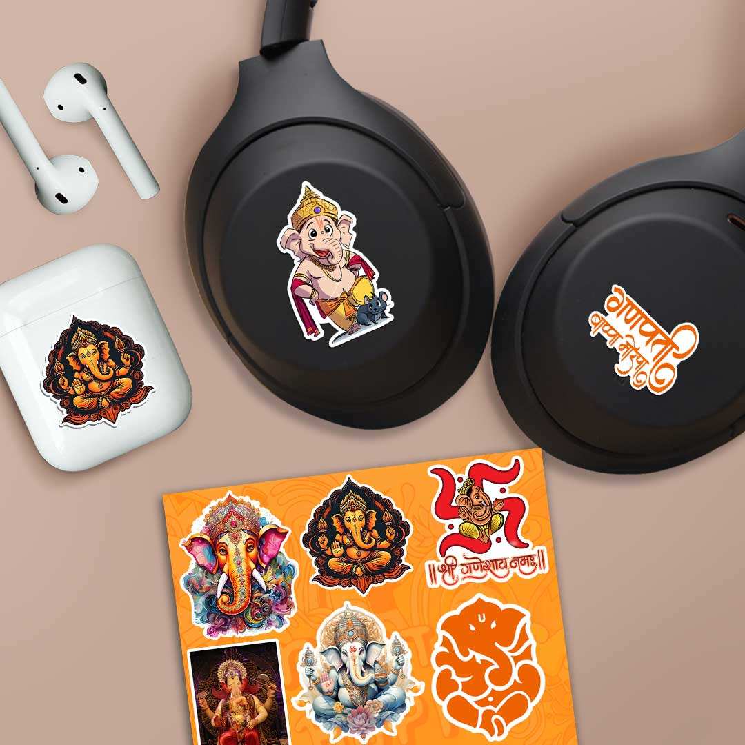Ganpati Bappa Mini Sticker Sheet - STICK IT UP