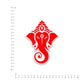 Ganpatibapa Mukh Bumper Sticker waterproof vinyl decal for laptop, bike, car & bottle