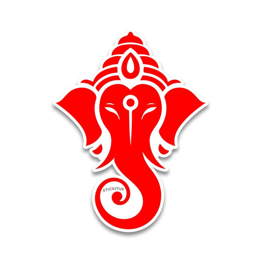 Ganpatibapa Mukh Bumper Sticker - STICK IT UP