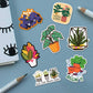 Gardening Sticker Packs [50 sticker] waterproof vinyl decal for laptop, bike, car & bottle