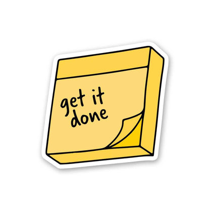 Get It Done Sticker waterproof vinyl decal for laptop, bike, car & bottle