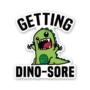 Getting Dinosore Sticker waterproof vinyl decal for laptop, bike, car & bottle