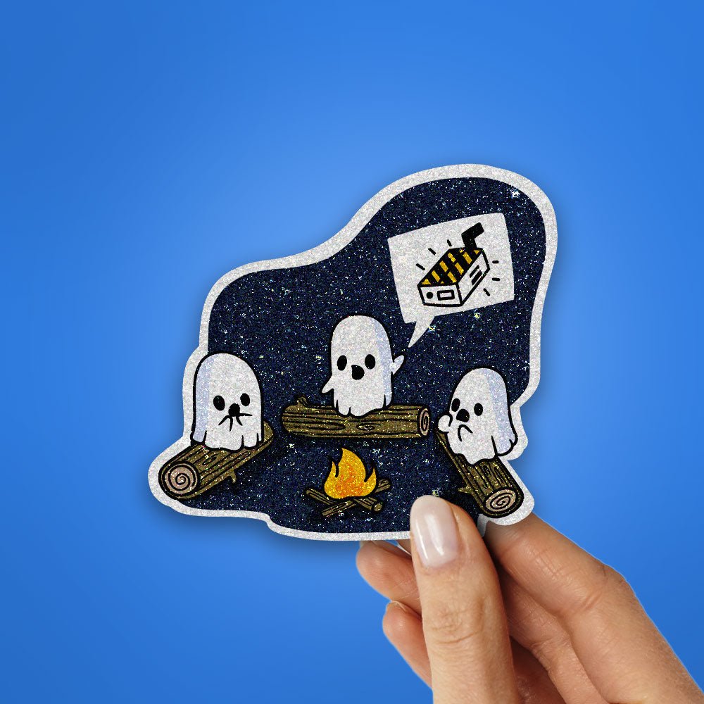 Ghost Drive Sticker Buy Ghost Glitter Sticker Online | Premium Waterproof Vinyl | STICK IT UP