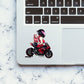 GIRL BIKE Sticker waterproof vinyl decal for laptop, bike, car & bottle