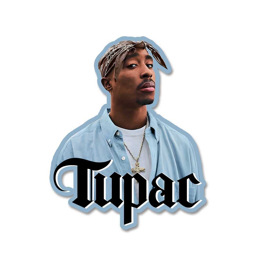 Glare Of 2Pac Sticker waterproof vinyl decal for laptop, bike, car & bottle
