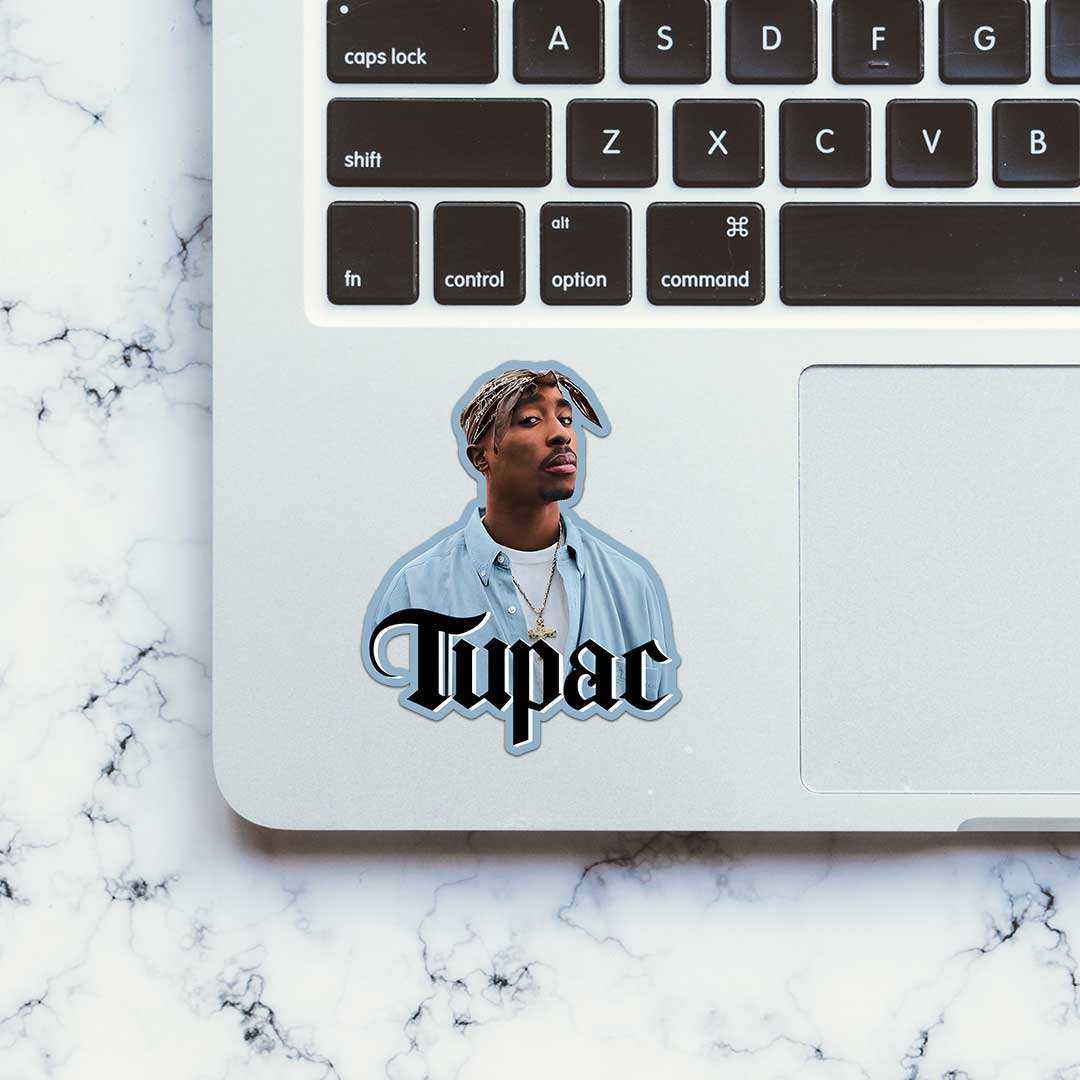 Glare Of 2Pac Sticker waterproof vinyl decal for laptop, bike, car & bottle