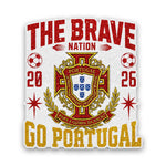 Go Portugal Football Glitter Sticker - Glitter Stickers | STICK IT UP