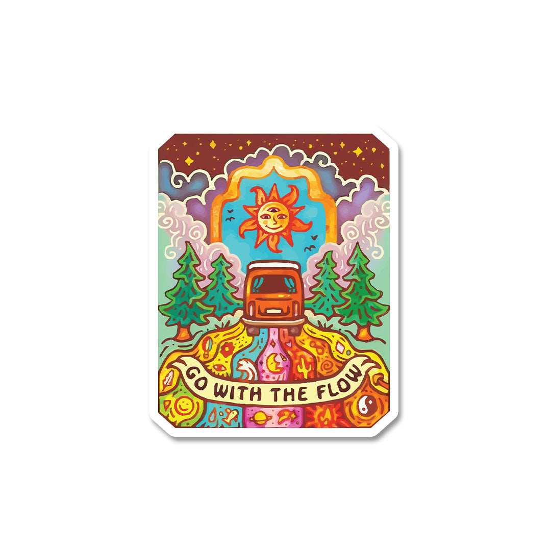 Go With The Flow Sticker - STICK IT UP