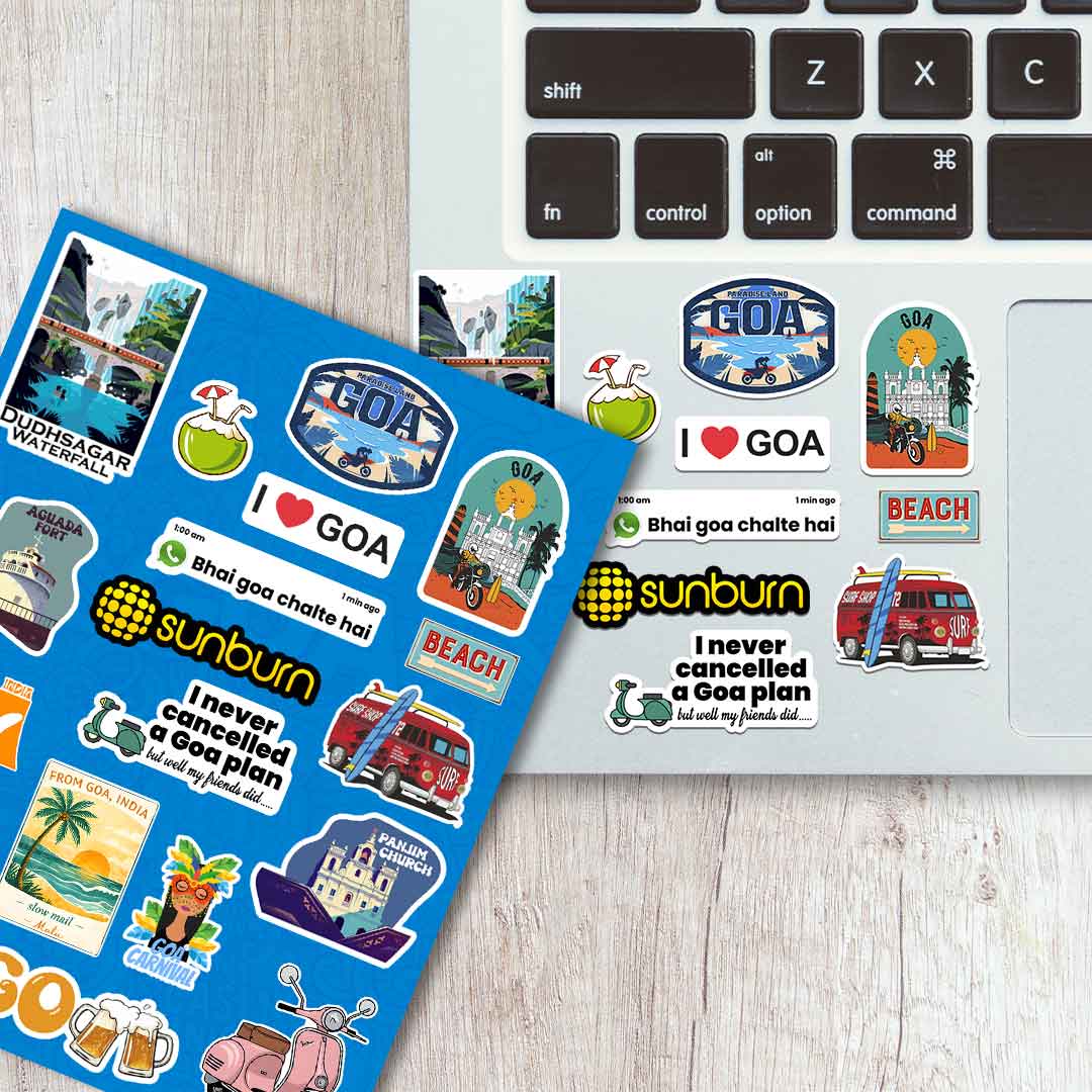 Goa Sticker Buy Goa Sticker Sheet Online | Premium Waterproof Vinyl | STICK IT UP