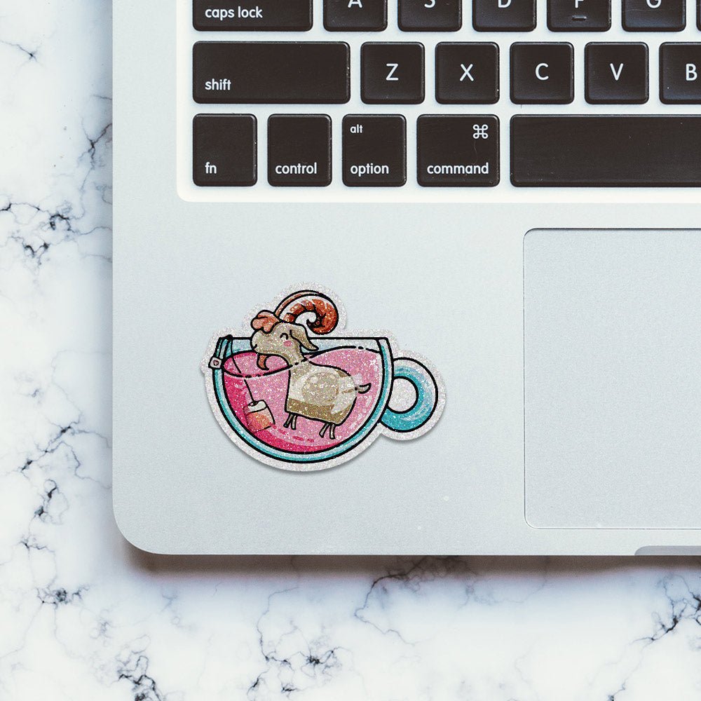 Slitter Sticker Buy Goat Tea Glitter Sticker Online | Glitter Stickers | STICK IT UP