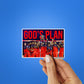 GODS PLAN Sticker waterproof vinyl decal for laptop, bike, car & bottle