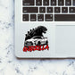 Godzilla Car Sticker waterproof vinyl decal for laptop, bike, car & bottle
