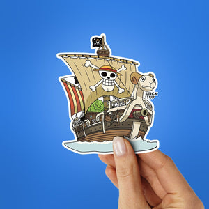Going Merry Sticker waterproof vinyl decal for laptop, bike, car & bottle