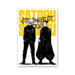 Gojo, Geto Strongest Duo Sticker waterproof vinyl decal for laptop, bike, car & bottle