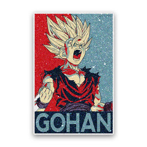 Golden Aura Warrior Glitter Sticker - Glitter Stickers | STICK IT UP