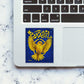 Golden Eagle Brazil Fan Glitter Sticker - Glitter Stickers | STICK IT UP