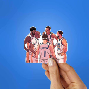 Golden State Warriors Team Sticker waterproof vinyl decal for laptop, bike, car & bottle