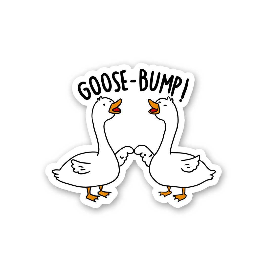Goose Bump Sticker waterproof vinyl decal for laptop, bike, car & bottle