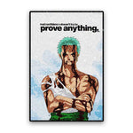 Green Haired Swordsman Glitter Sticker - Glitter Stickers | STICK IT UP