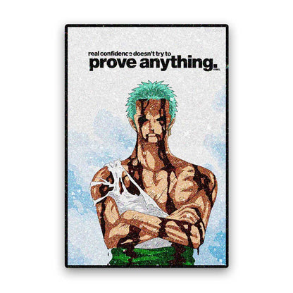 Green Haired Swordsman Glitter Sticker - Glitter Stickers | STICK IT UP
