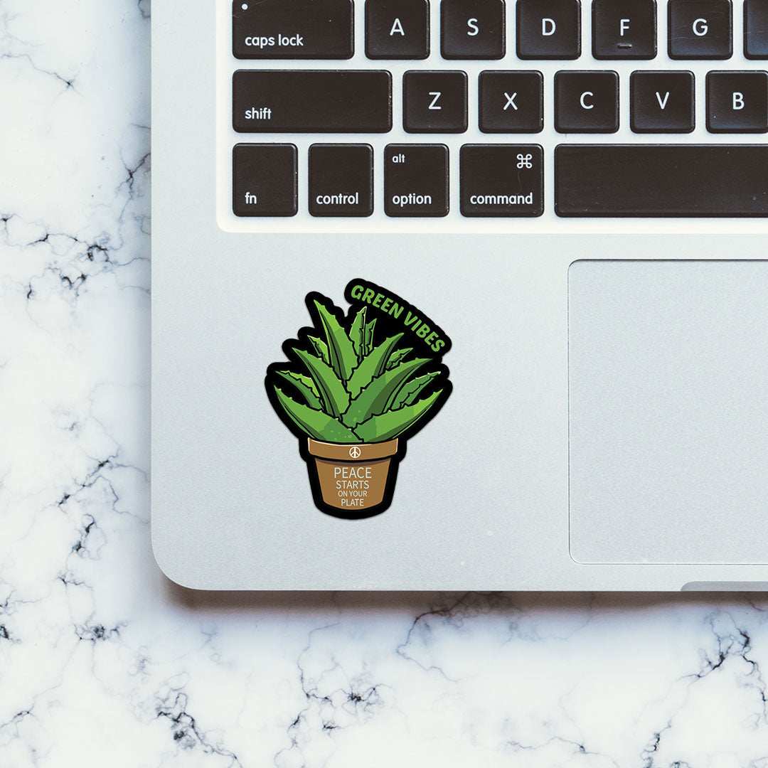 Green Vibes Sticker - STICK IT UP