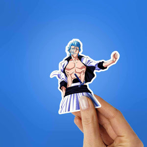 Grimmjow Jaegerjaquez Bleach Sticker waterproof vinyl decal for laptop, bike, car & bottle