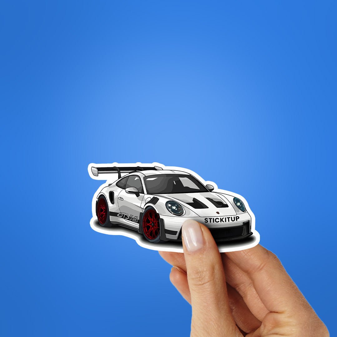 GT3 Sticker waterproof vinyl decal for laptop, bike, car & bottle